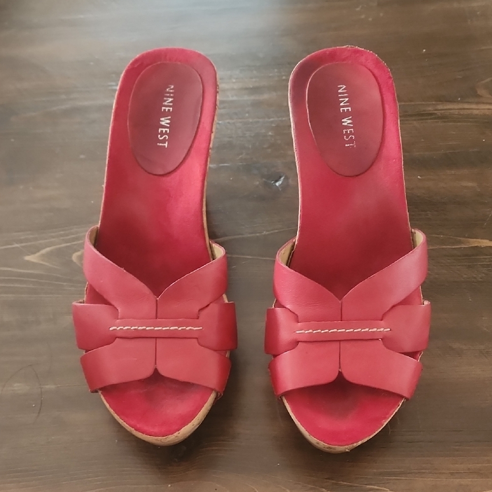 Nine West Red Women's Mules